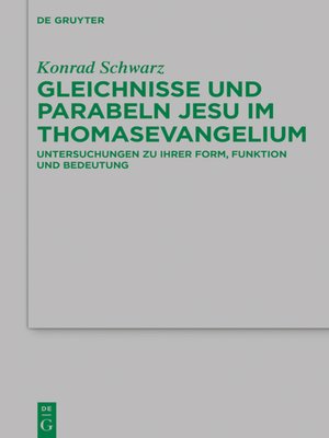 cover image of Gleichnisse und Parabeln Jesu im Thomasevangelium
